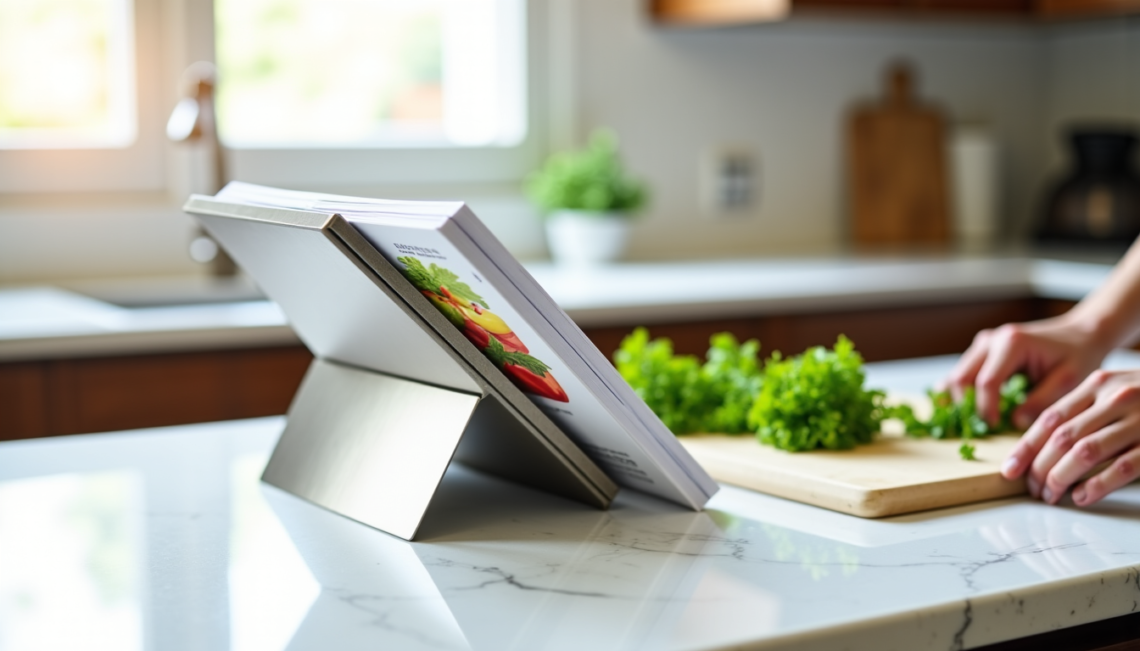 Les avantages d'un support pour livre en métal pour cuisiner les mains libres ?